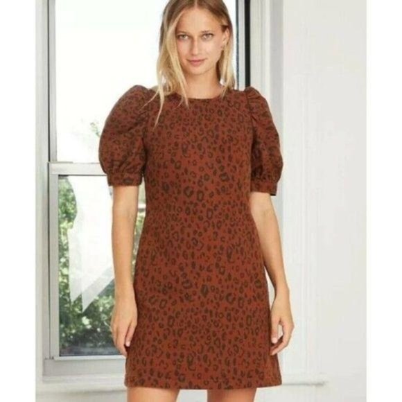 Universal Thread Dresses & Skirts - NEW Universal Thread Leopard Denim Dress